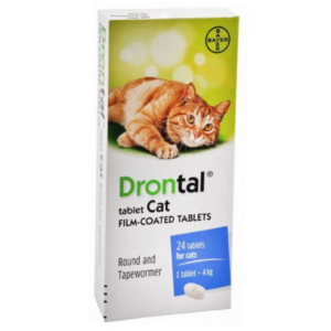 DRONTAL CAT ( TABLETS )  ROUND AND TAPEWORMER