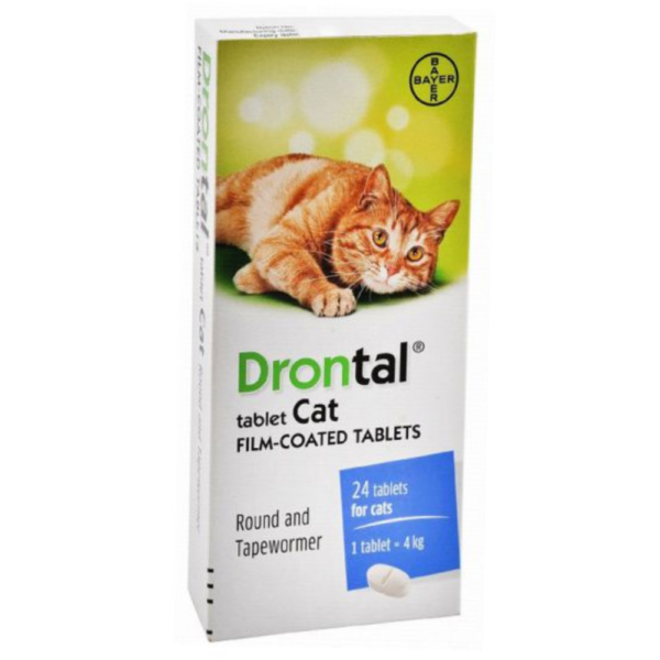 DRONTAL CAT ( TABLETS )  ROUND AND TAPEWORMER