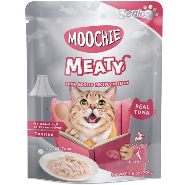MOOCHIE WET CAT FOOD MEATY ( TUNA BONITO RECIPE IN JELLY ) RM7