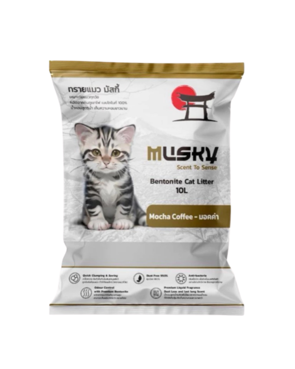 MASKY CAT LITTER BENTONITE 10L ( MOCHA COFFEE )