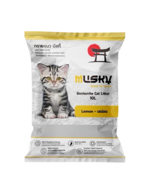 MASKY CAT LITTER BENTONITE 10L ( LEMON )