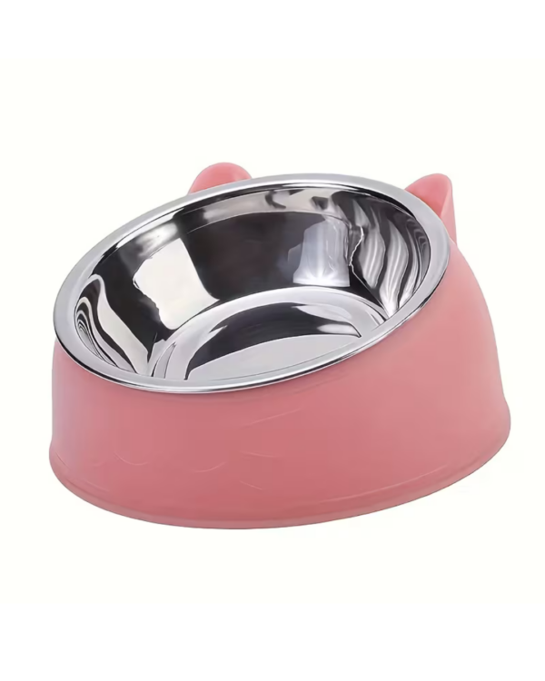 SLOPED FOOD & WATER DISH WITH CUTE EAR
