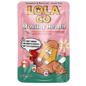 LOLA & CO WET CAT FOOD MOBILITY HEALTH ( TUNA AND CHICKEN TOPPING SARDINE IN JELLY ) 80G RM09