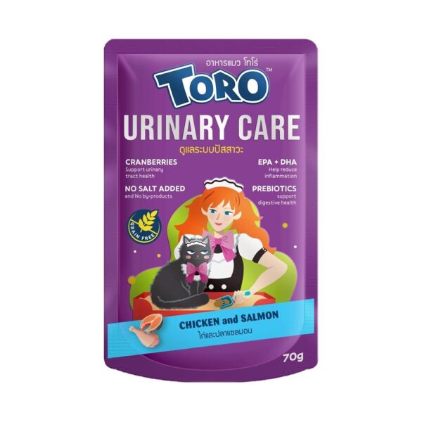 TORO WET CAT FOOD URINARY CARE ( CHICKEN AND SALMON ) 70G TR57