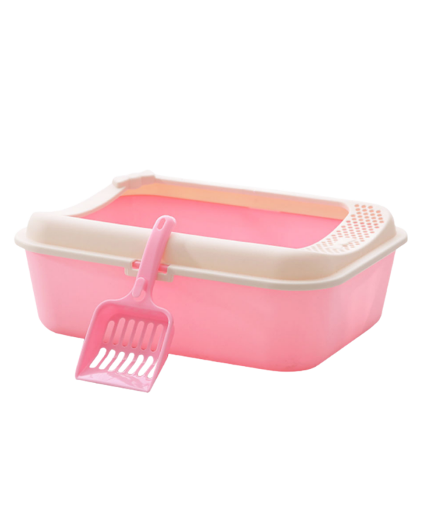 KANIMAL CAT LITTER BOX 58X40X24CM PINK