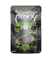PRAMY MIDNIGHT PREY WET CAT FOOD CH ICKEN WITH DUCK IN BROTH 80G MN3