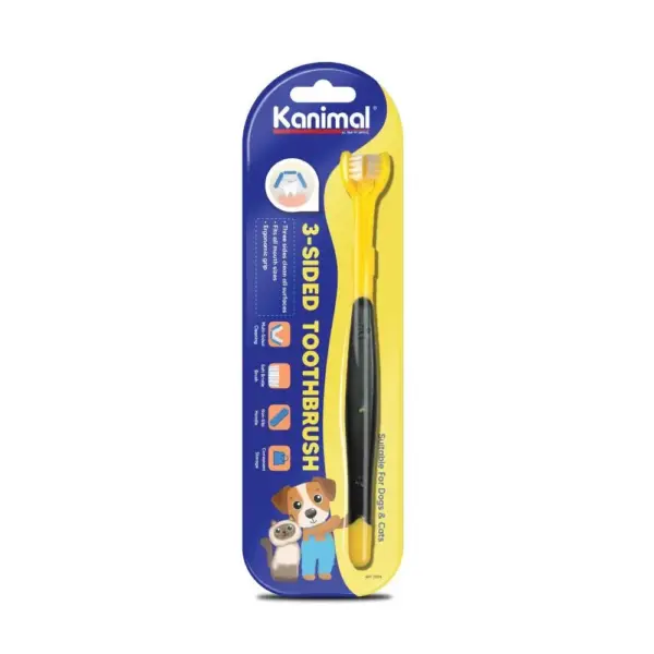 KANIMAL 3-SIDED TOOTHBRUSH 17.1X2.3X1.8CM