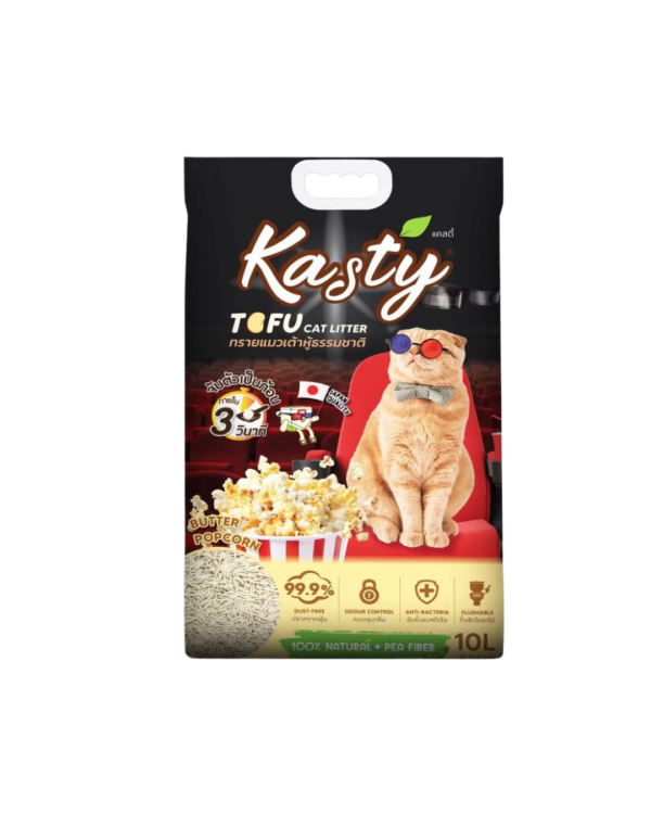 KASTY TOFU CAT LITTER 6L BUTTER POPCORN