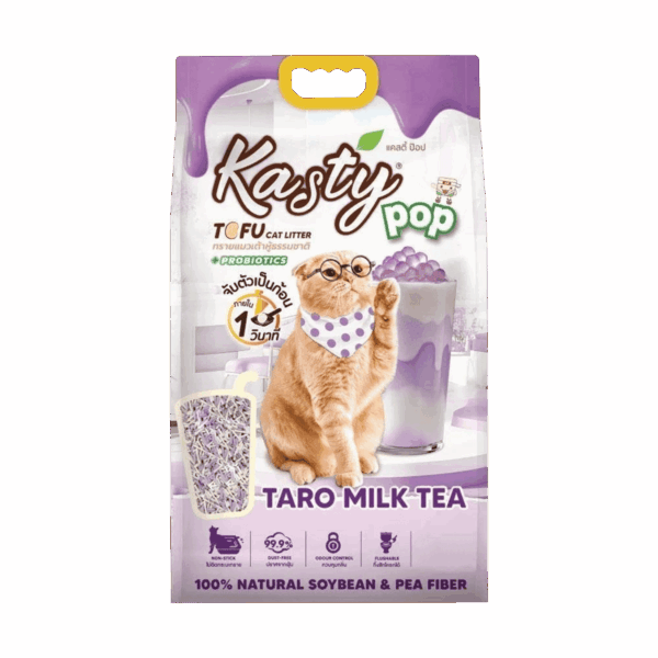 KASTY POP TOFU CAT LITTER 10L PEACH & LYCHEE TEA