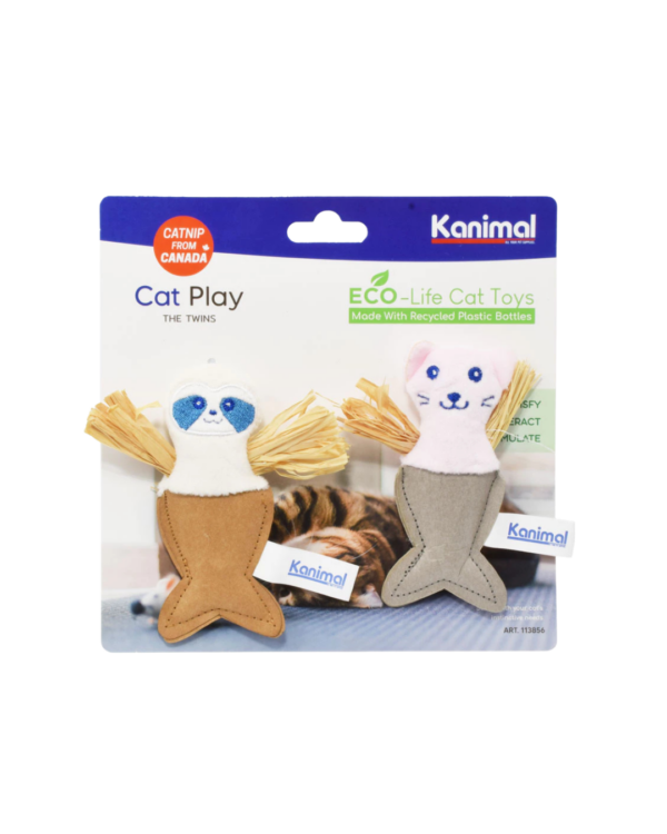 KANIMAL ECO-LIFE CAT TOY THE TWINS 9X11CM