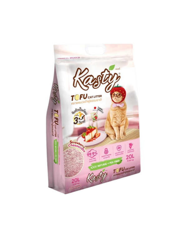 Kasty Tofu Cat Litter 6L Strawberry Cheesecake Scent