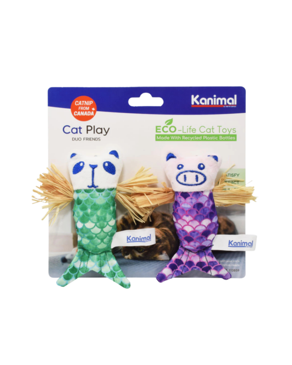 KANIMAL ECO-LIFE CAT TOY DUO FRIENDS 10.5X13.5CM